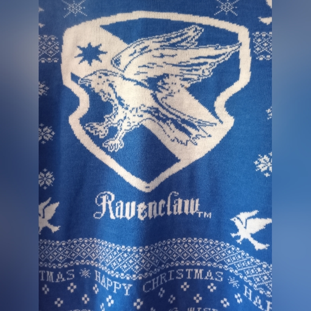 Harry Potter Ravenclaw Crest Holiday Sweater - Picture 3 of 6